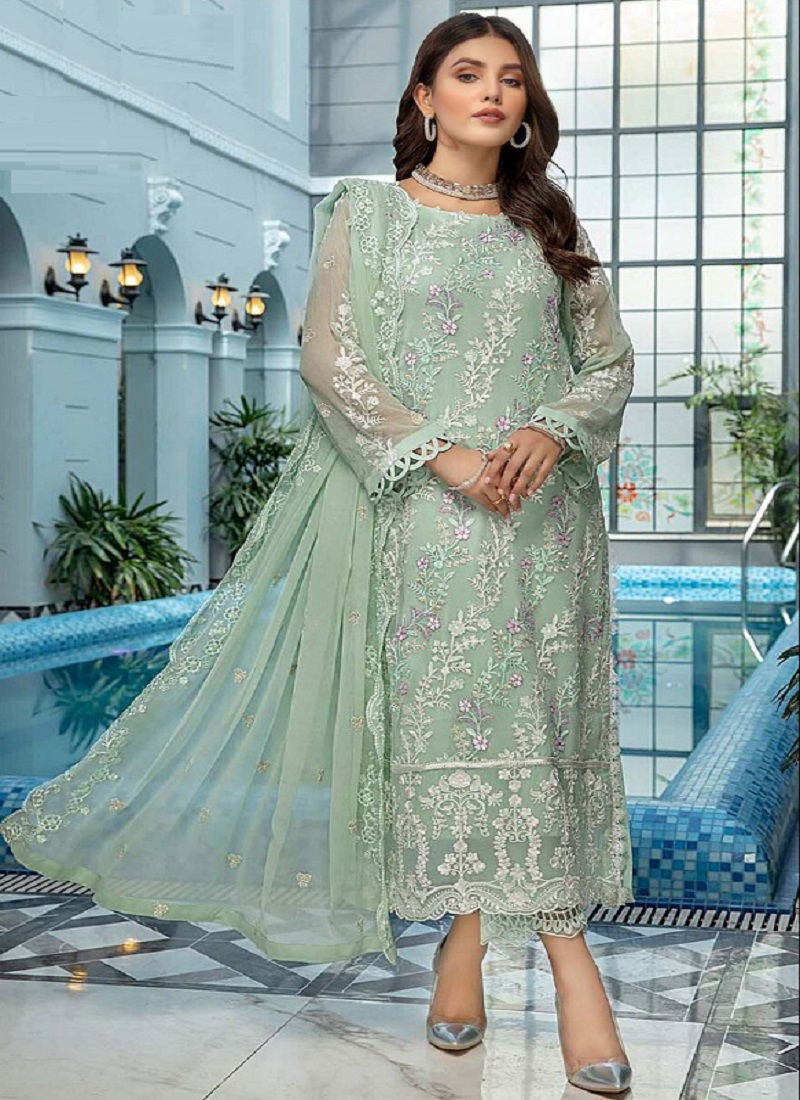 DS 116 Heavy Georgette Designer Wear Wholesale Pakistani Salwar Suits 